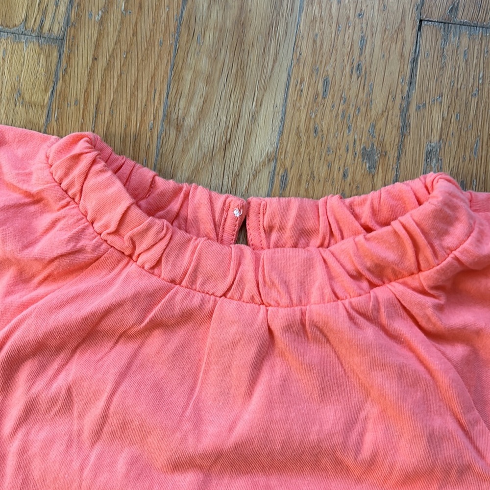 Pink Ruched Neck Tee - Picture 2 of 5